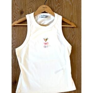 En Saison NEW Martini Tank w/ Pink Ribbon Bow, Small